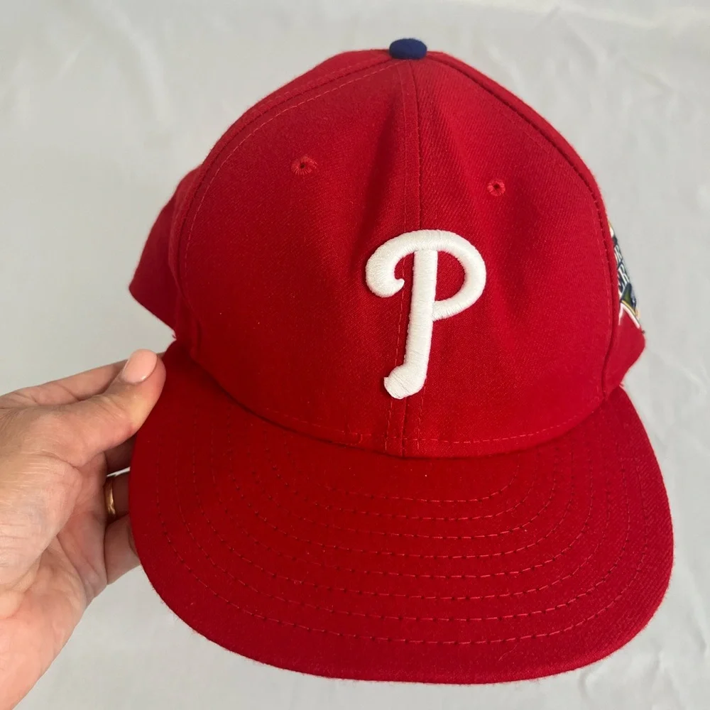 Phillies World Series Fitted Cap Hat 2008 - 7 7/8 - New Era 59Fifty